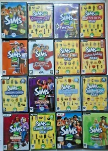 The Sims 2 Base Game & Expansion Packs, Bundle - PC Games Complete with Manuals - Picture 1 of 81