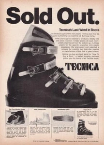 1970 Tecnica Ski Boots Ad - Picture 1 of 1