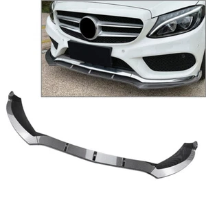 Front Bumper Lip For Mercedes Benz C Class W205 C180 C200 C260 2015-2018 Car - Picture 1 of 7