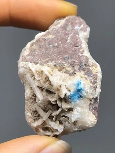 Cavansita + Heulandita Blanca Espécimen India Cristal Azul Reiki Curación N44 - Imagen 1 de 12