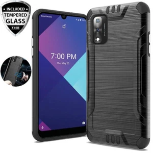 Funda de teléfono para Wiko Ride 3 blindaje cepillado cubierta metálica magnética + vidrio templado - Imagen 1 de 6
