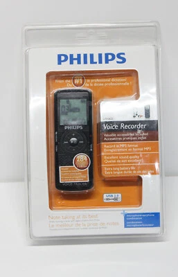 Philips LFH0622/00 Voice Recorder with 2GB Storage - 283 Hours Recording - Image 1 of 3