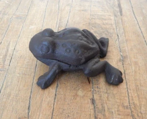 Secret Key Holder Frog Toad Keeper Hide Cast iron Garden Ornament - Picture 1 of 5