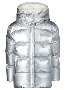 Add Girl's Down Jacket Silver [ADFGB034-5000] - Picture 1 of 3