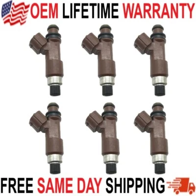 OEM 6X Fuel Injectors Fits 05-09 Subaru Legacy Outback B9 Tribeca 3.0L H6 FJ859 - Image 1 of 4