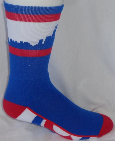 Chicago Cubs Baseball Skyline City Crew Socks Cover