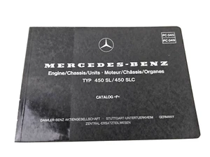 Mercedes Benz 107 450SL 450SLC Parts Catalog "F" Engine Chassis Parts Manual 79 - Picture 1 of 8