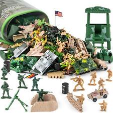 Divwa Army Men Toys for Boys 8-12, Military Soldier Army Base 160 Pcs Set Inc...