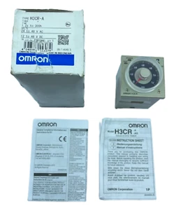 Omron H3CR-A Solid State Timer Relay 24 - 48 VAC 12-48 VDC 50-60Hz 0.5s to 300h - Picture 1 of 21