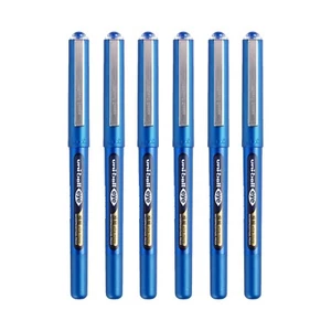 6 x Uni-BALL EYE MIRCO UB-150 0.38mm Tip ROLLERBALL PENs BLUE - Picture 1 of 1
