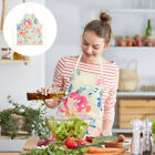 Kitchen Oil-Proof Floral Apron Housework Decorative Camping
