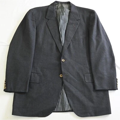 Vtg Oxxford Clothes 42S Black Honeycomb Mens Blazer Suit Jacket Sport Coat - Image 1 of 4