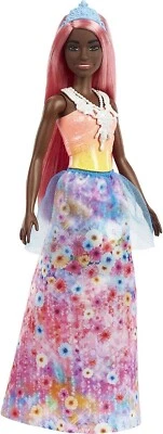 Mattel Dreamtopia Barbie Princesa Afroamericana 11" Muñeca Pelo Rosa Tiara Nuevo en Caja Foto 1 de 4