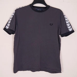 Fred Perry Jugend grau bestickt getaped Rundhals Kurzarm T-Shirt XXL - Bild 1 von 15