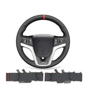 Car Steering Wheel Cover Wrap for Chevrolet Camaro 2012-2015 Black PU Leather - Picture 1 of 10