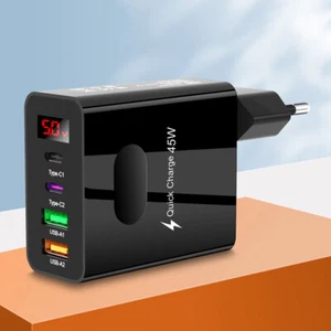 45W PD USB Schnellladestyp C 4 Ports Schnellkanal 3.0 für iPhone --Adapter - Zdjęcie 1 z 18