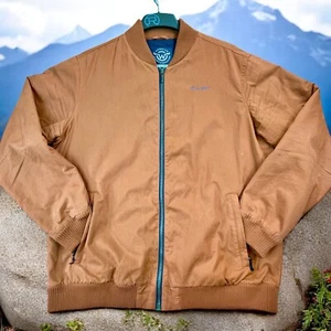 Abrigo de bombardero de montañismo Moosejaw para hombre talla XLT naranja óxido acolchado forrado cremallera - Imagen 1 de 20