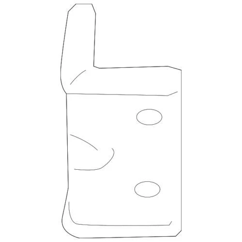 Genuíno GM 2006-2010 Hummer H3 H3T para-choque dianteiro direito barra de impacto suporte 15195209 - Imagem 1 de 2