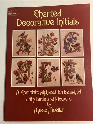 Charted Decorative Initials: A Complete Alphabet Cross Stitch  Dover Needlework - Image 1 of 2