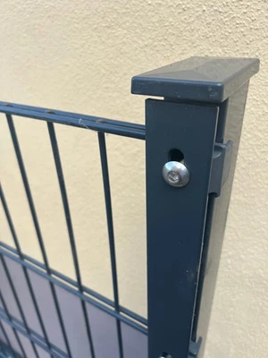 10 m Stahlmattenzaun 1,23 m hoch Doppelstab 8/6/8 mm anthrazit RAL 7016 - Bild 1 von 2