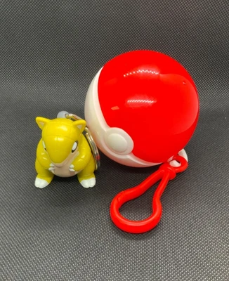 1999 Pokémon Sandshrew Keychain W/ Pokeball *Burger King promo* - Image 1 of 4