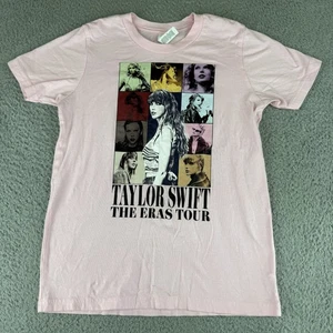 Taylor Swift The Eras Tour Shirt Youth Large Pink Graphic Concert Tee Kids 14-16 - Picture 1 of 9