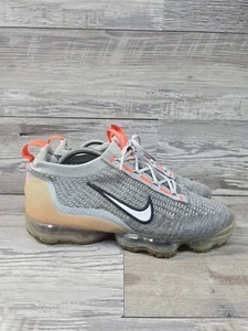 Nike Flyknit Vapor Max 2021 Gray Fog Bright Mango Herren Größe 9 Schuhe Sneaker - Bild 1 von 13