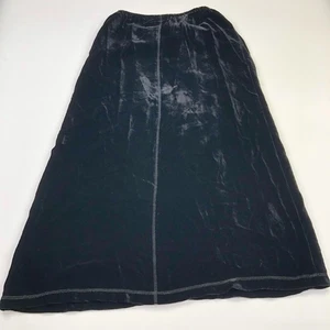 J.Jill Medium (Fits 29W) Women's Pull On Rayon Long Ankle Skirt Black - Picture 1 of 6