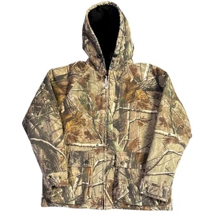 RealTree Camouflage AP Print Quilted Fleece Hunting Jacket Men’s Medium - Picture 1 of 12