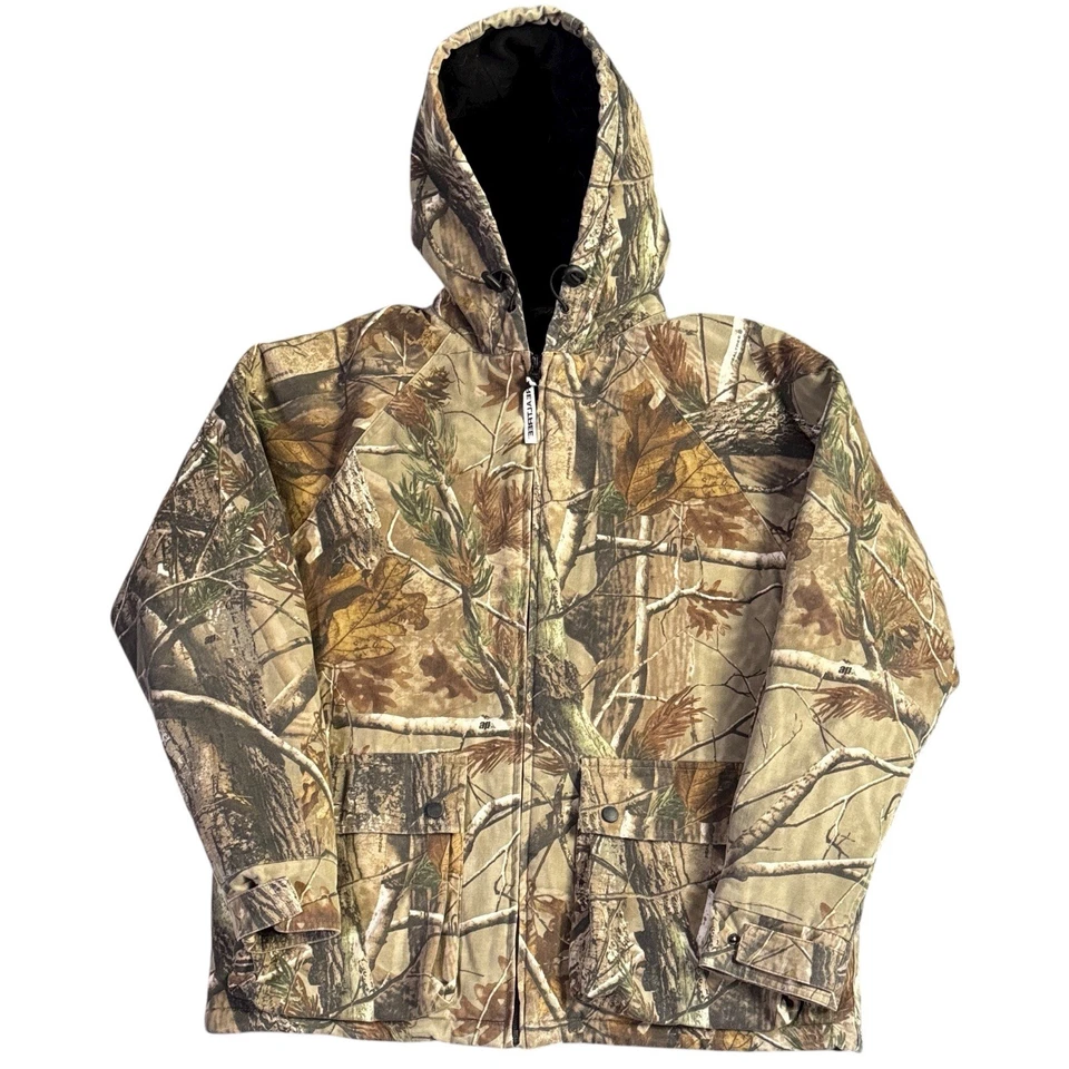 RealTree Camouflage AP Print Quilted Fleece Hunting Jacket Men’s Medium - Image 1 of 4