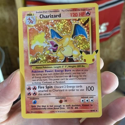 Charizard 4/102 Celebrations: Classic Collection Holo NM Condition - Image 1 of 4