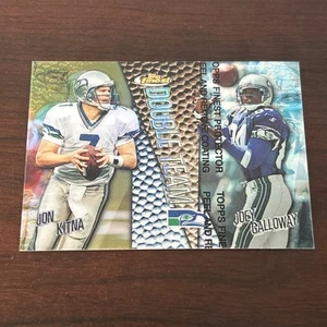 1999 Topps Finest DOUBLE TEAM Jon Kitna (REFRACTOR)/Joey Galloway #DT6 - Picture 1 of 2