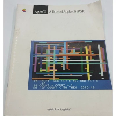 Apple II A Touch of Applesoft BASIC Tutorial Manual 1986 Apple IIc IIe IIgs - Image 1 of 4