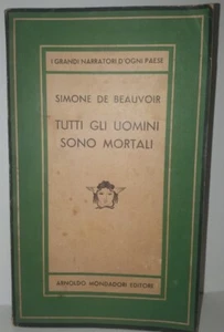 Simone De Beauvoir TUTTI GLI UOMINI SONO MORTALI Mondadori Medusa 1a Ediz. 1949 - Bild 1 von 12