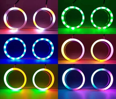 for Land Rover Discovery LR3 headlight Dream color Chasing RGB halo ring flowing - Image 1 of 4