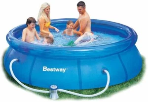 10FT New Inflatable Swimming Pool Above Ground Backyard Portable + Filter Pump - Picture 1 of 1