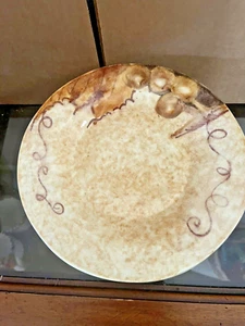 7 Horchow Rale Uva Da Vino Brown Grapes Leaves Italy Salad Plates - Picture 1 of 4