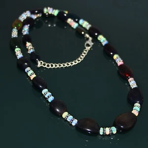 Opal Beads Smooth Beads\Nuggets Precious opal beaded Necklace jewelry Np-498 - Picture 1 of 3