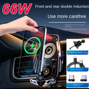 66W Fast Wireless Charging Car Charger For Samsung Galaxy S25 Ultra S25 Plus S25 - Picture 1 of 15