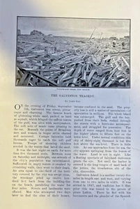 1900 Galveston Texas Hurricane illustrated - Picture 1 of 6