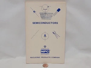 Vintage Nucleonic Products Company NPC Semiconductors Product Catalog Info Book - Imagen 1 de 11