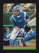 2006 UD #227  John Buck  KANSAS CITY ROYALS  SIGNED AUTOGRAPH AUTO COA