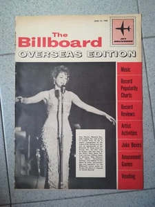 THE BILLBOARD OVERSEAS EDITION 1960 FRAN WARREN TOP LP'S JUNE 13 TOP 100 - Picture 1 of 1