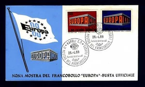 ITALIA REP. - 1969 - Europa Unita su FDC (F) - Picture 1 of 1
