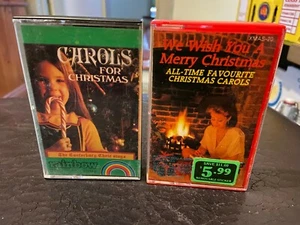 Carols for Christmas Canterbury Choir and We wish you a Merry Christmas cassette - Picture 1 of 4