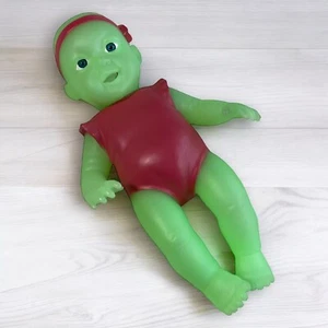 Animolds Screaming Alien Baby Green Glow in the Dark Makes Sound Plastic Rare - Bild 1 von 5