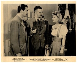 Mississippi Gambler Original Lobby Card Kent Taylor Frances Langford John Litel