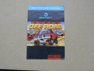 Notice Super Nintendo / SNES booklet Super Off Road usa ntsc original - Picture 1 of 4