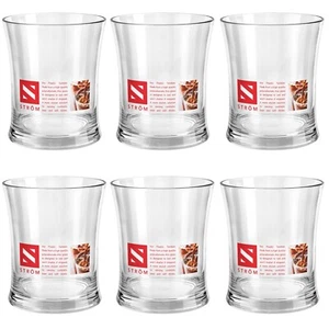 6 x Plastic Glasses Tumblers Strong Premium Clear Reusable Drinking Party 260ml - Picture 1 of 2
