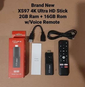XS97 4K Ultra HD Android TV Stick mit Extras - Bild 1 von 6